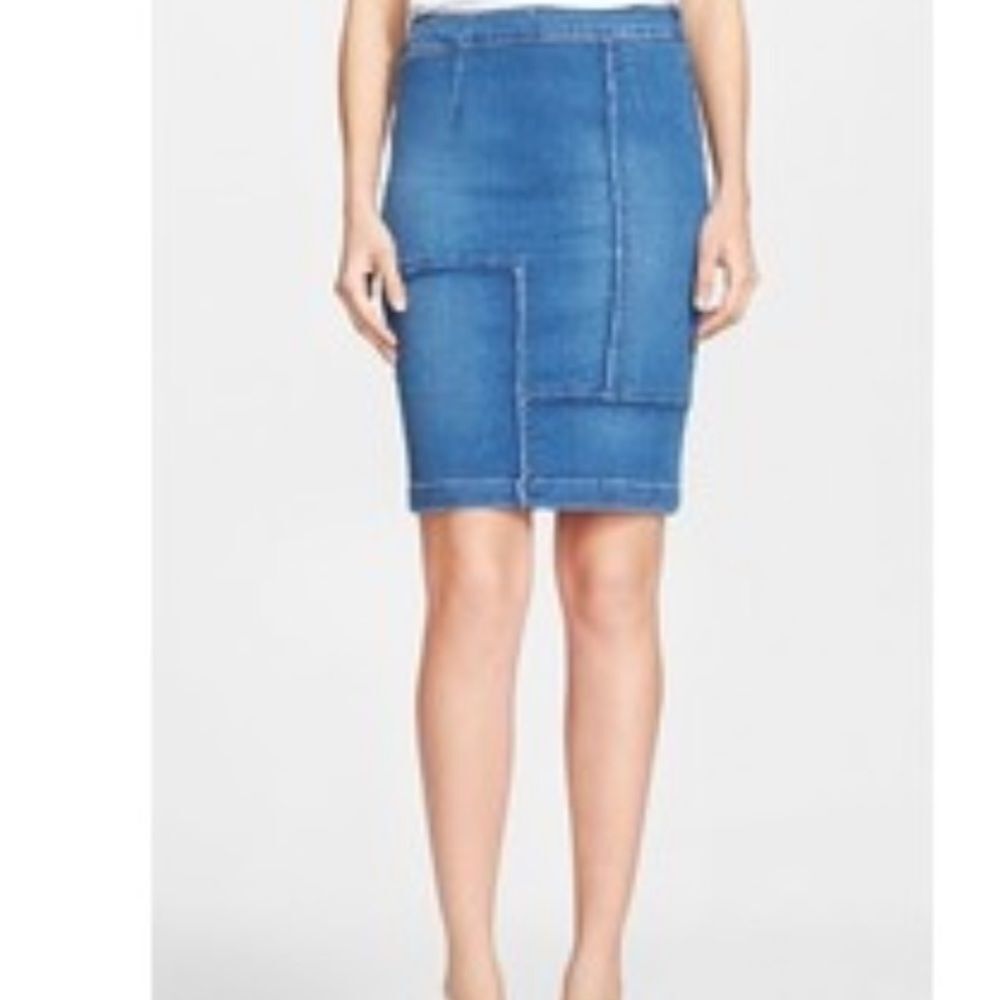 Frame Denim Le High Panel High Waist Pencil Skirt Size 26